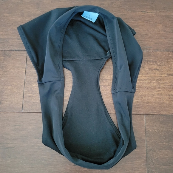 Shade & Shore Women's Size M Black Bikini Swim Bottoms Full Coverage Mid-Rise - Picture 3 of 6